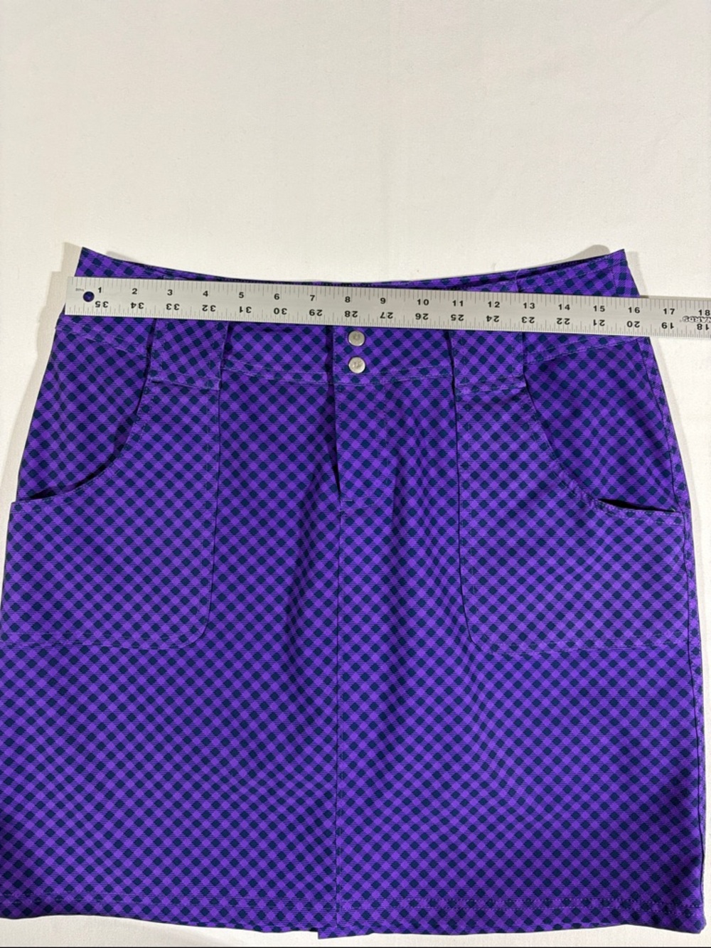 Jofit Purple Checkered Golf Skort with Front Pockets NNT size 6 - Picture 11 of 14